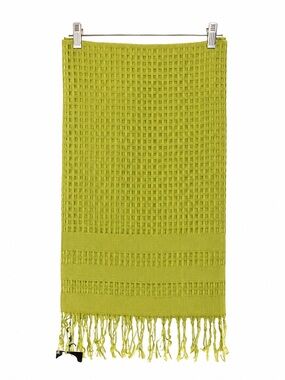Carlisle Green Tea Tassled Scarf 88% Viscose One Size New With Tags